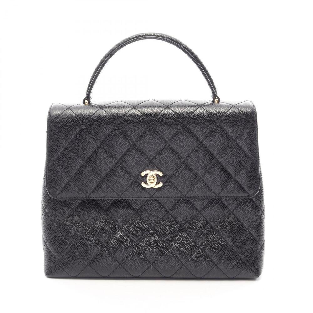 Chanel Matelassé Handbag, Caviar Leather (Grained Calfskin), Women's, Black